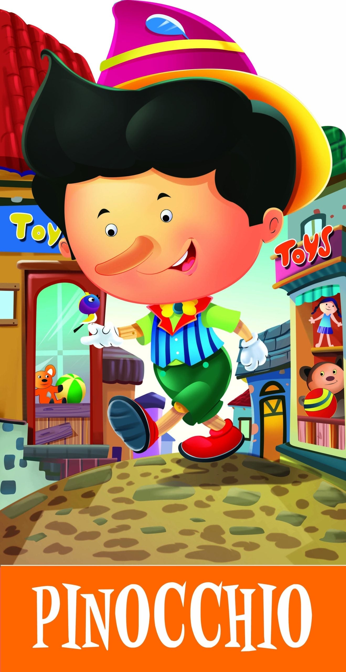 Pinocchio : Cutout Story Book - Om Books - Swadesiicart