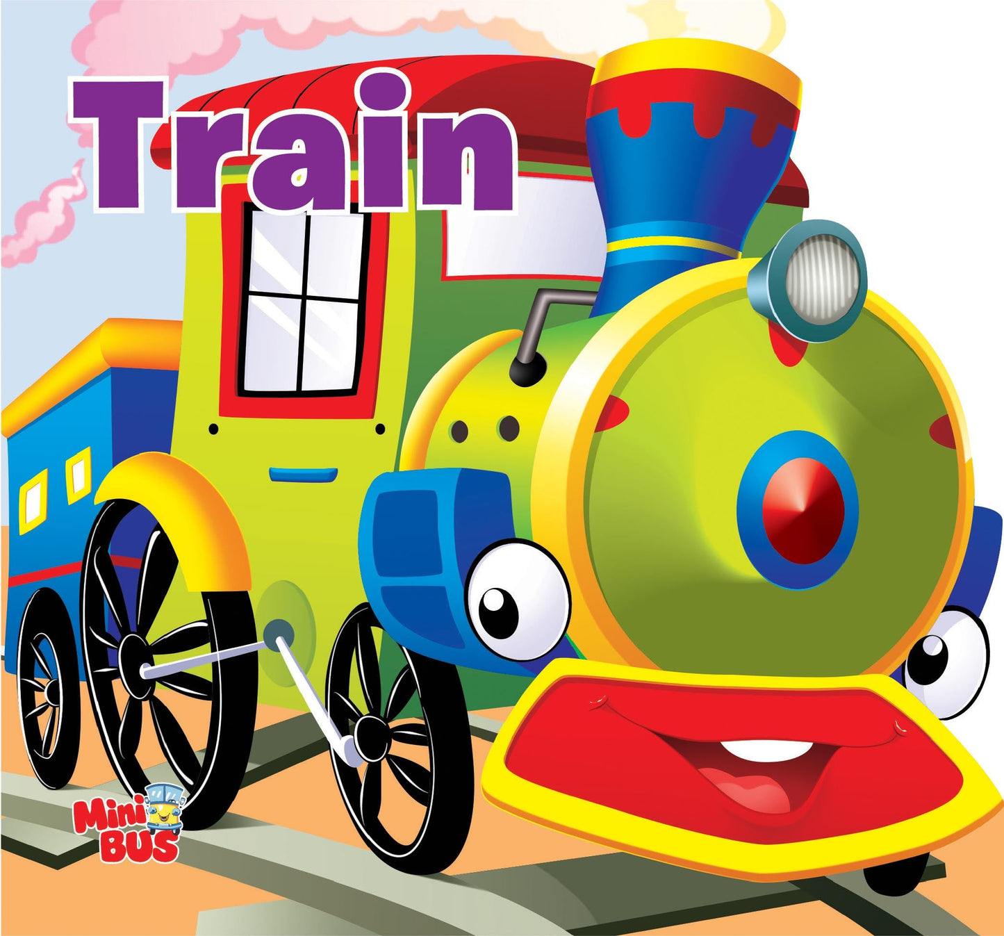 Train : Cutout Board Book - Om Books - Swadesiicart