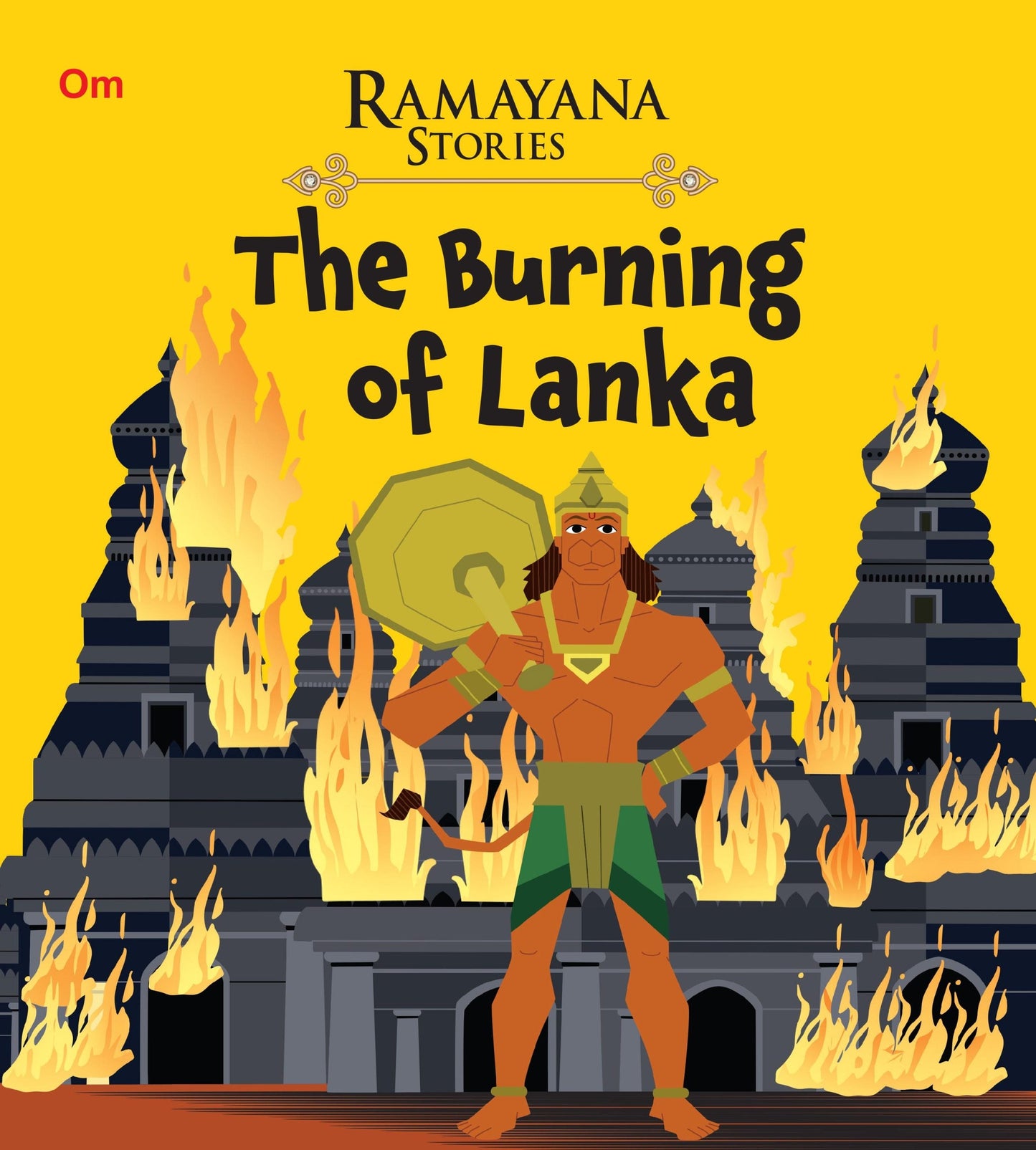 The Burning of Lanka : Ramayana Stories - Om Books - Swadesiicart