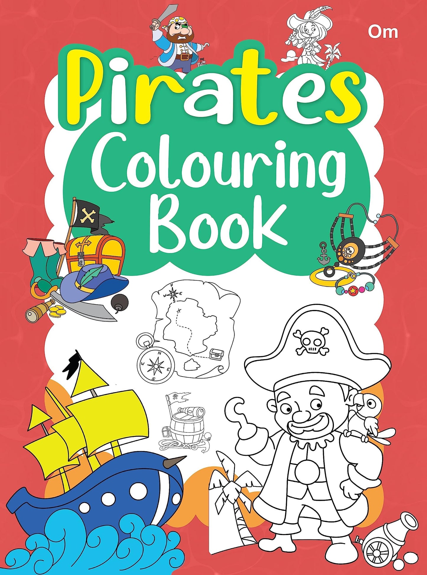 Pirates Colouring Book - Om Books - Swadesiicart