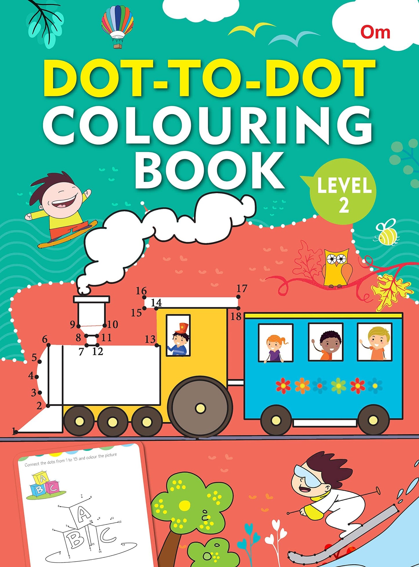 Dot-to-Dot Colouring Book Level 2 - Om Books - Swadesiicart