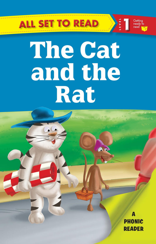 All set to Read A Phonics Reader The Cat and The Rat - Om Books - Swadesiicart
