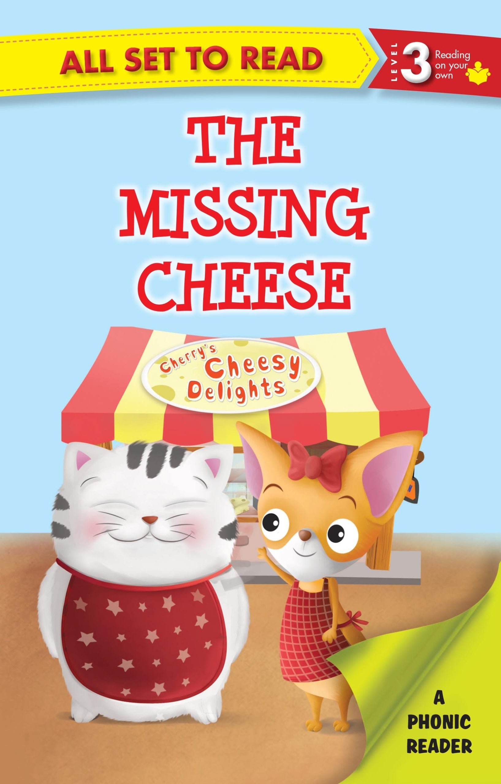 All set to Read A Phonics Reader The Missing Cheese - Om Books - Swadesiicart