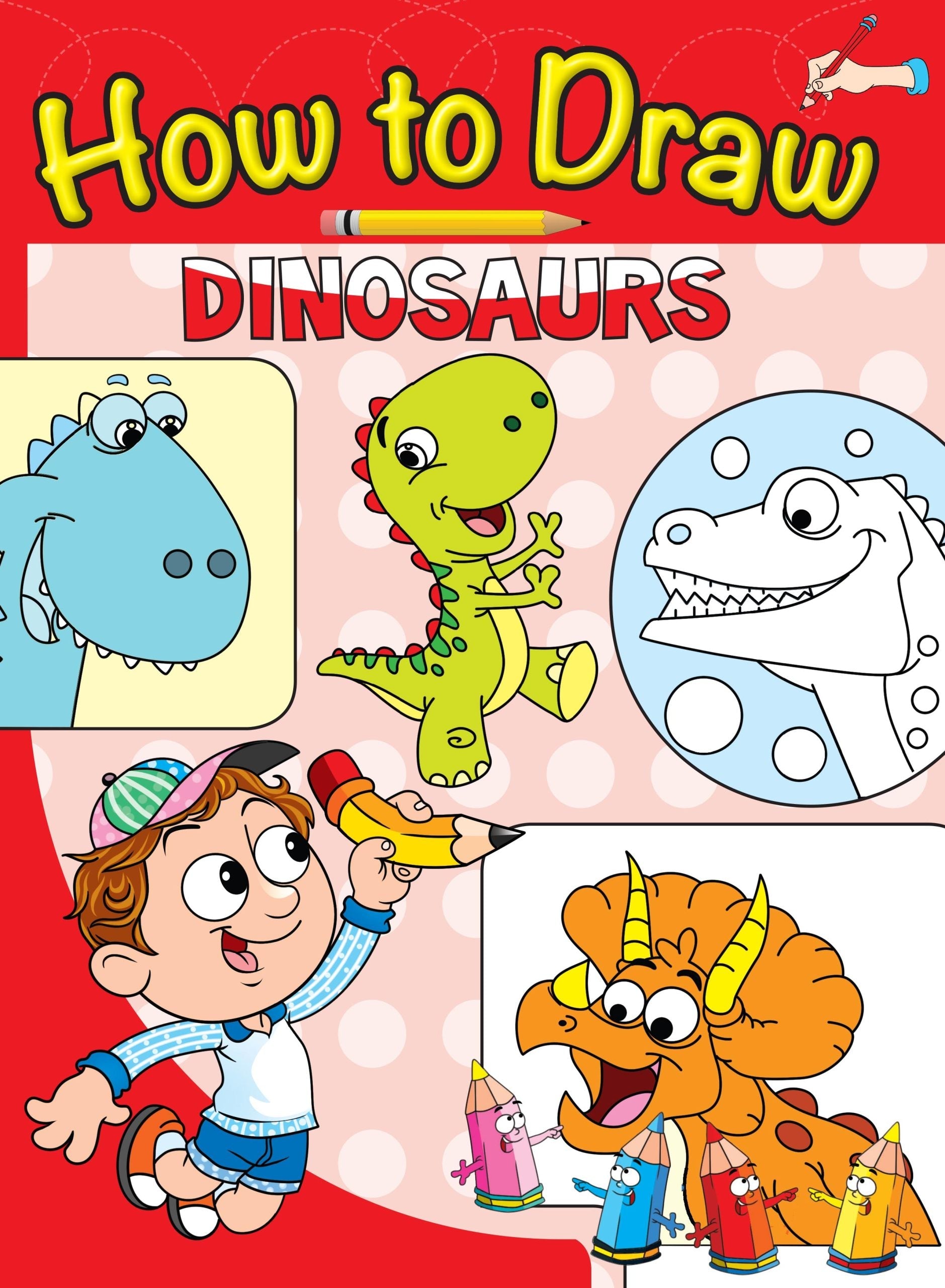 How to Draw Dinosaurs - Om Books - Swadesiicart
