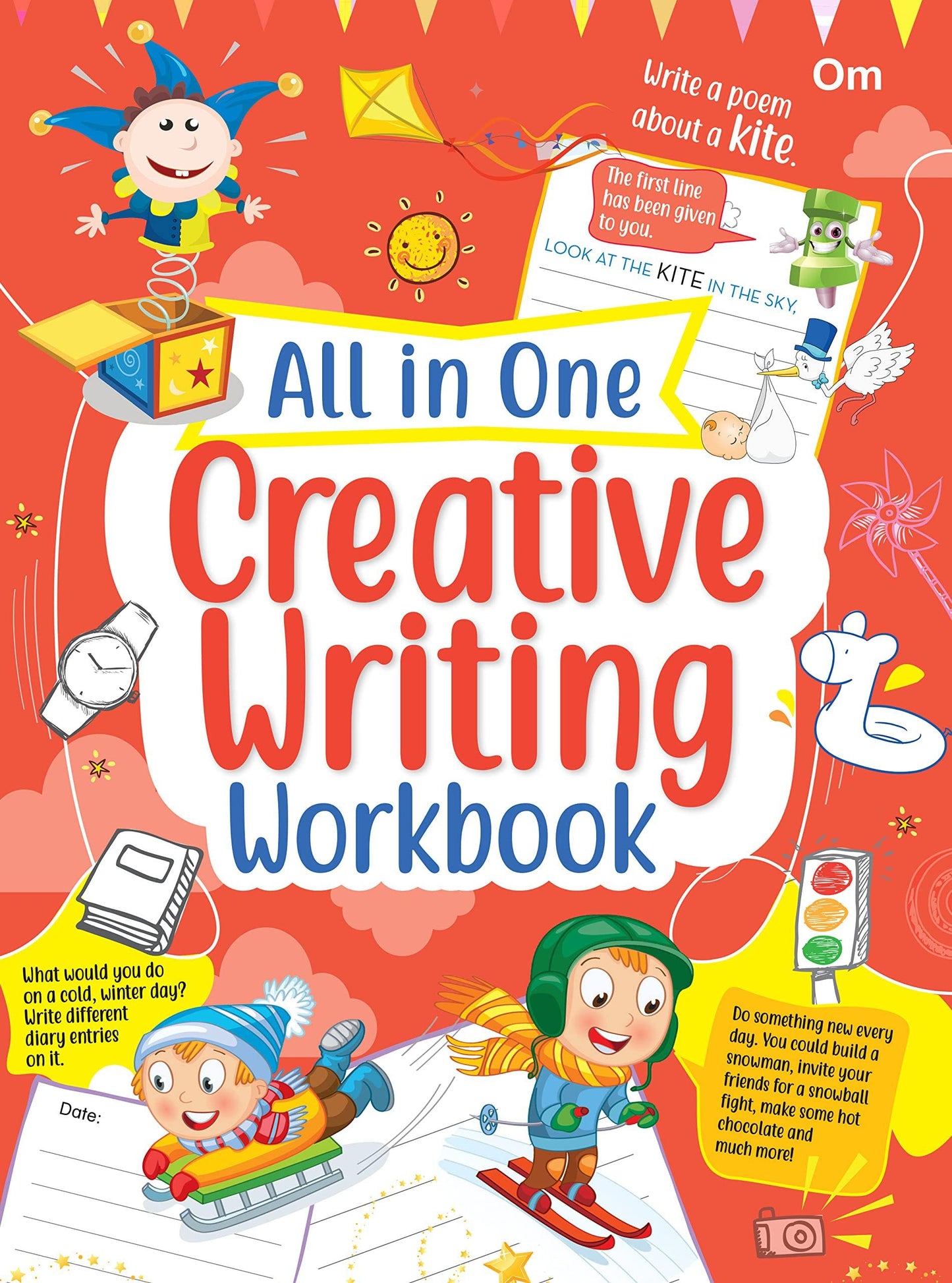 All in One Creative Writing Workbook (Binder) - Om Books