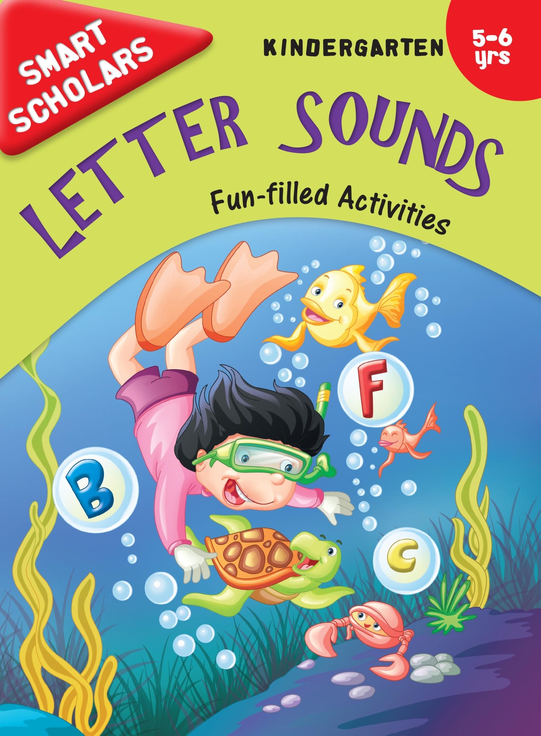 Smart Scholars Kindergarten Letter Sounds - Om Books - Swadesiicart