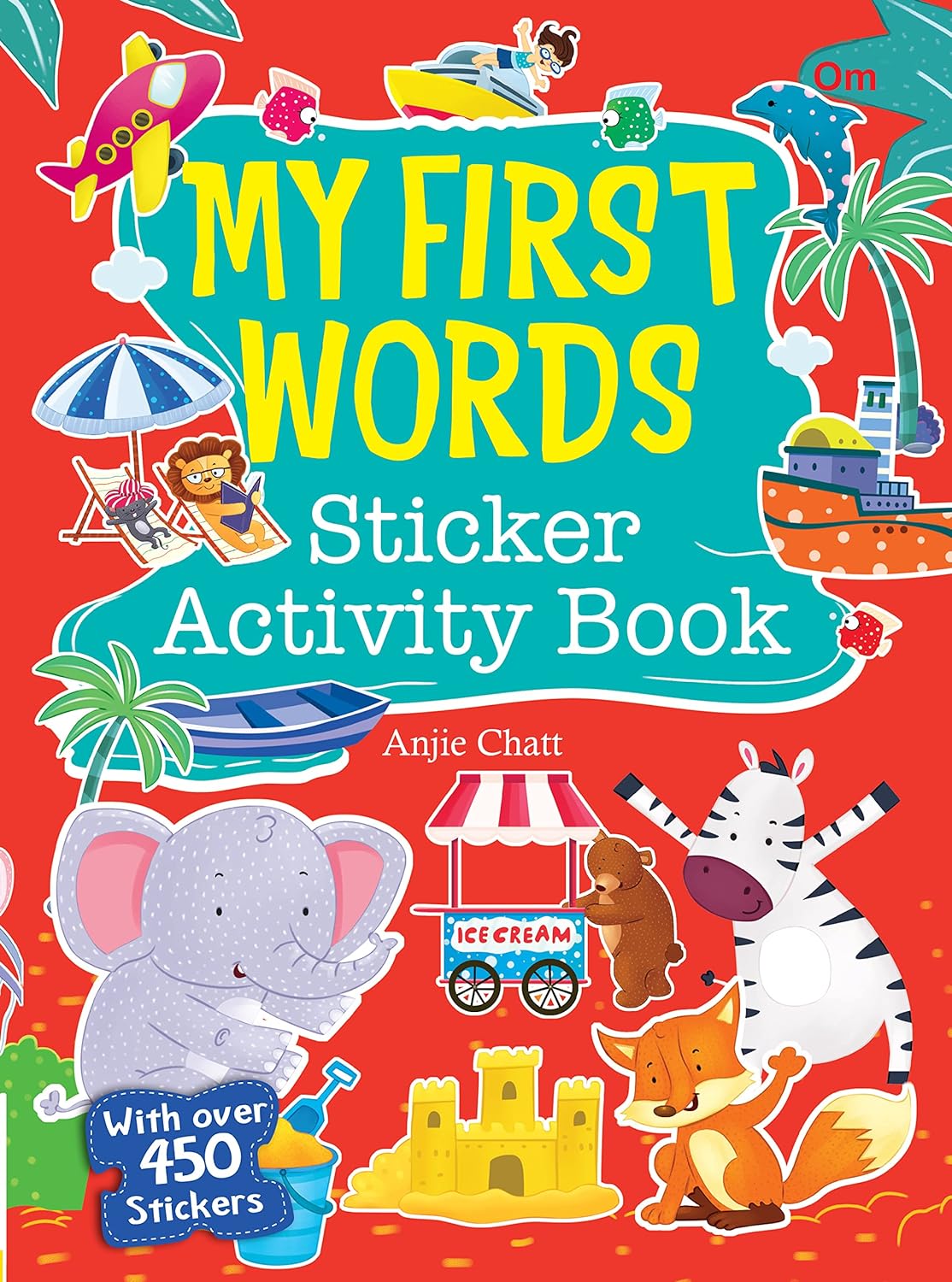 My First Words Sticker Activity Book - Om Books - Swadesiicart