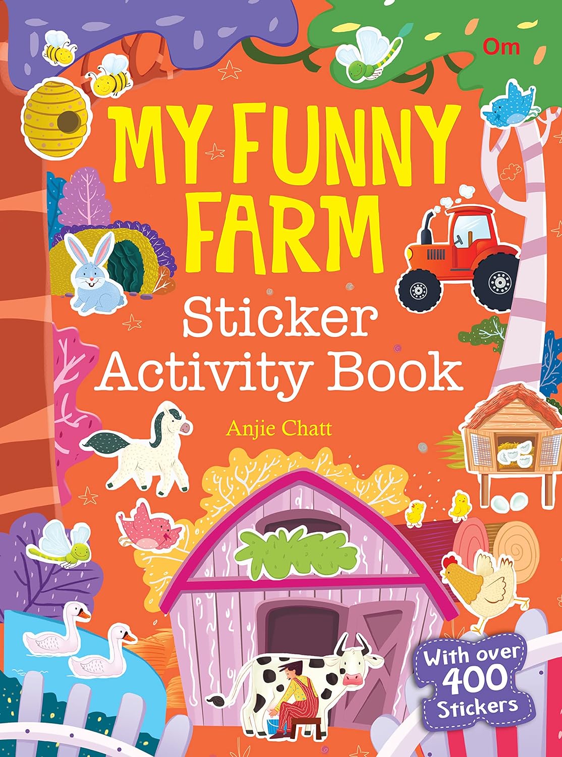 My Funny Farm Sticker Activity Book - Om Books - Swadesiicart