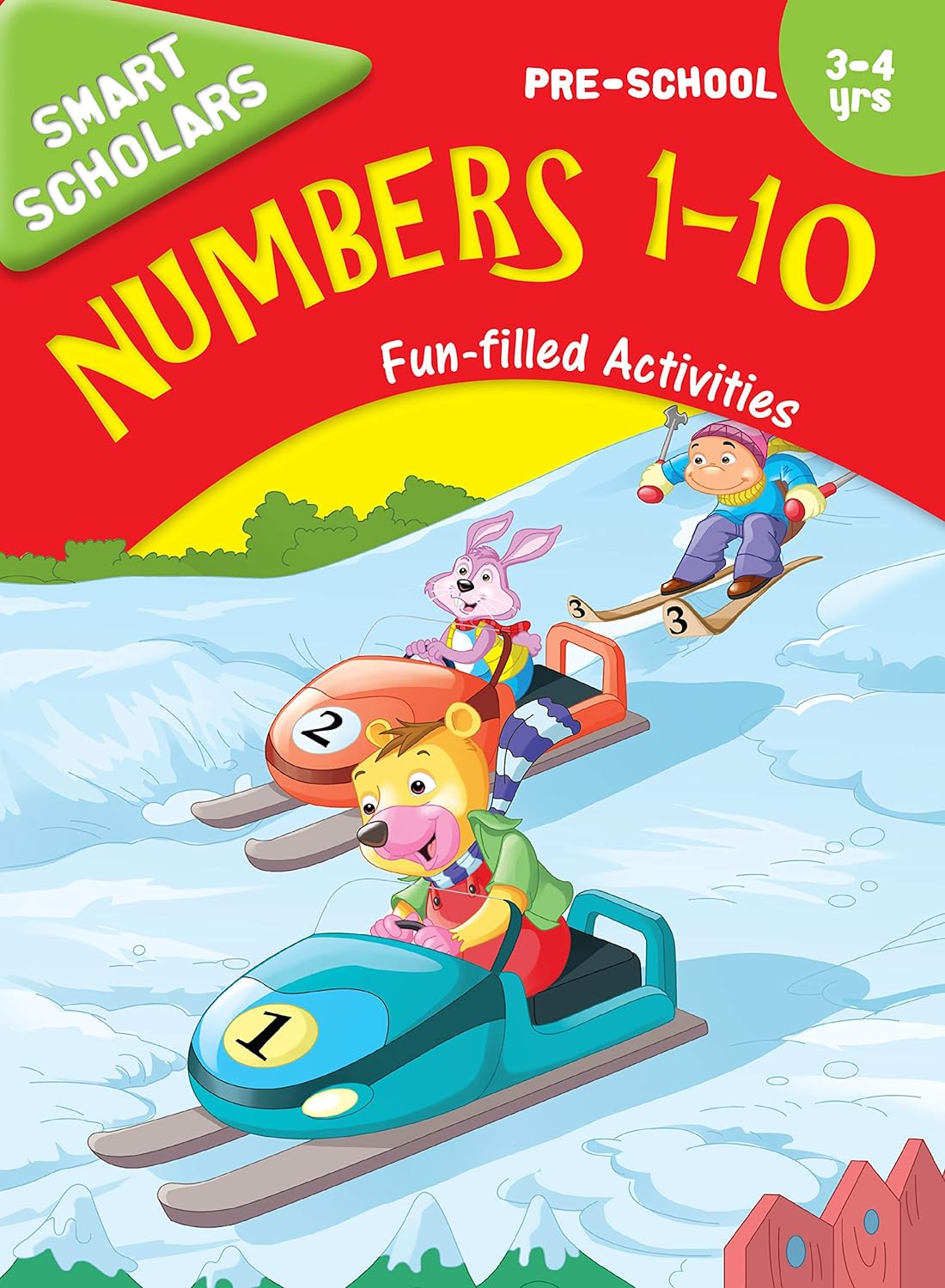Smart Scholars Pre-School Numbers 1-10 - Om Books - Swadesiicart
