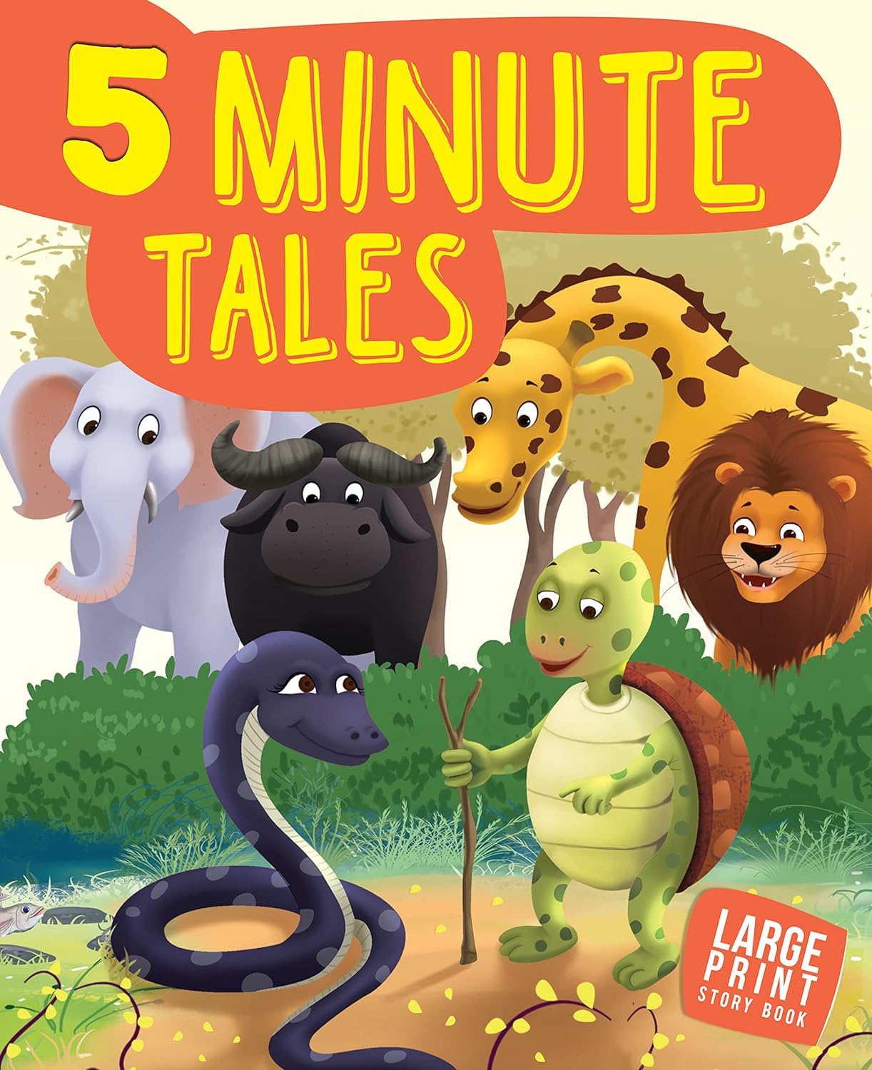 5 Minute Tales : Large Print (Paperback) - Om Books - Swadesiicart