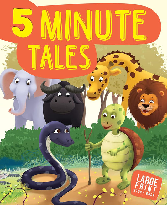 5 Minute Tales : Large Print (Paperback) - Om Books - Swadesiicart