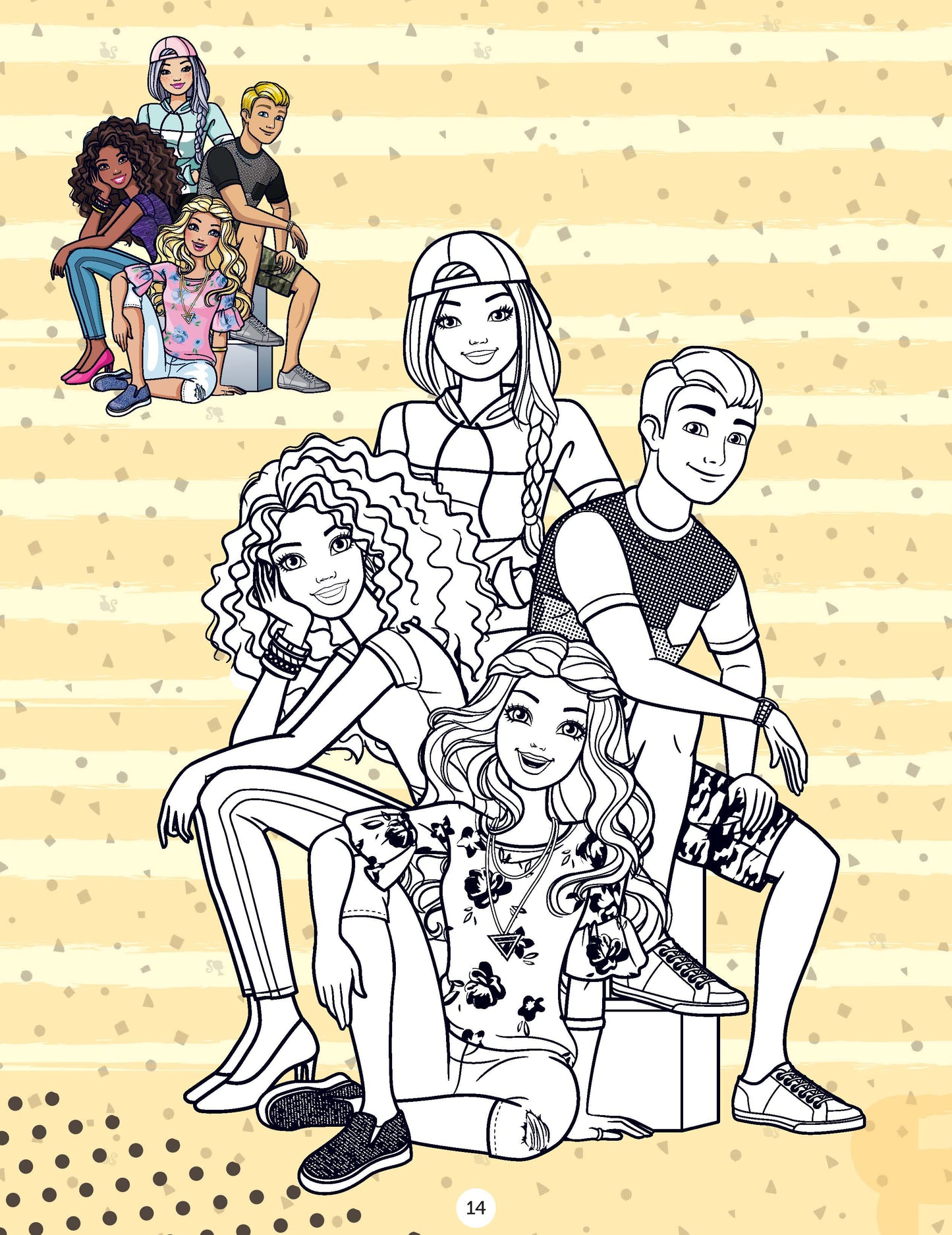 Dreamland Publications Barbie Copy Colouring Book | Swadesiicart