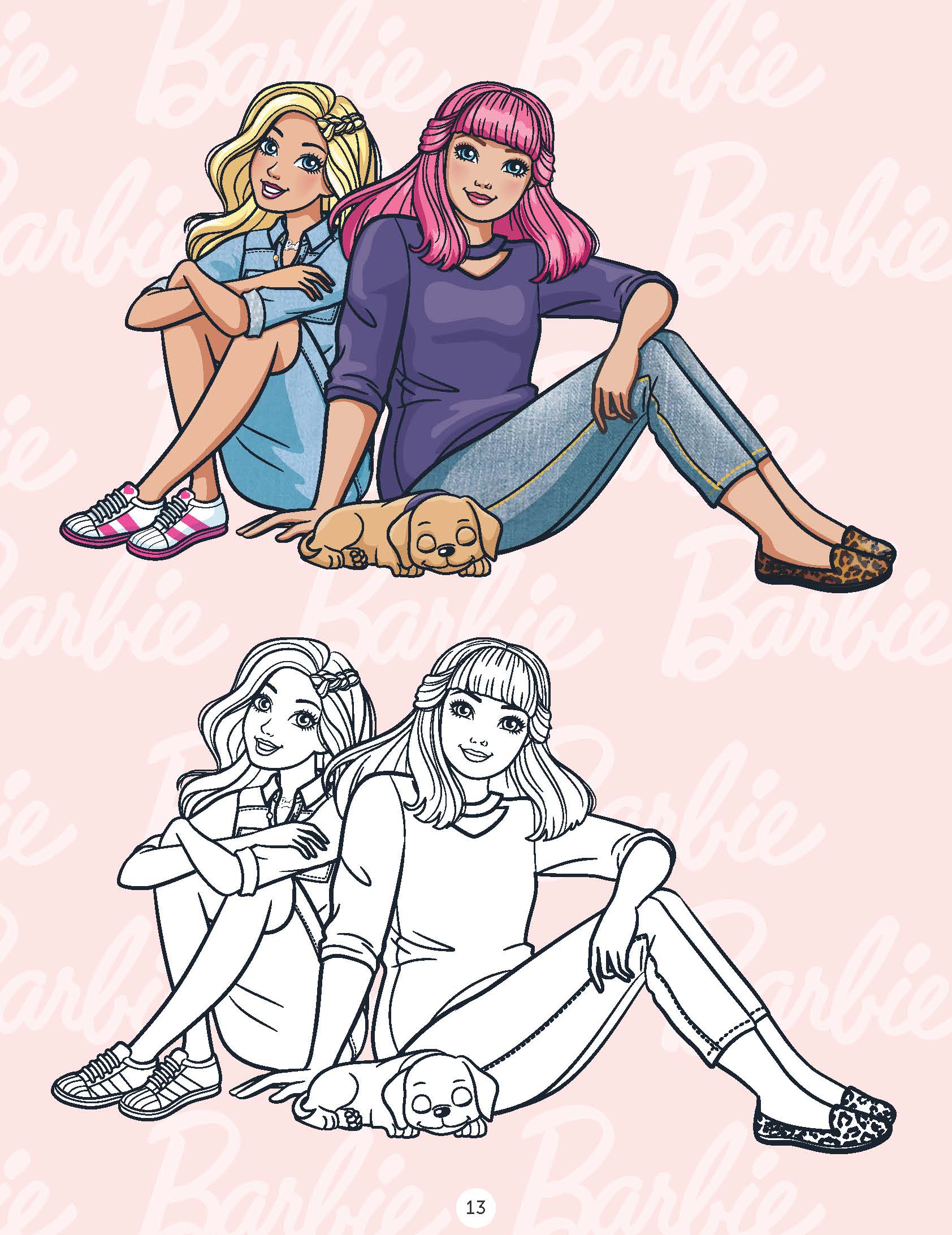 Dreamland Publications Barbie Copy Colouring Book | Swadesiicart
