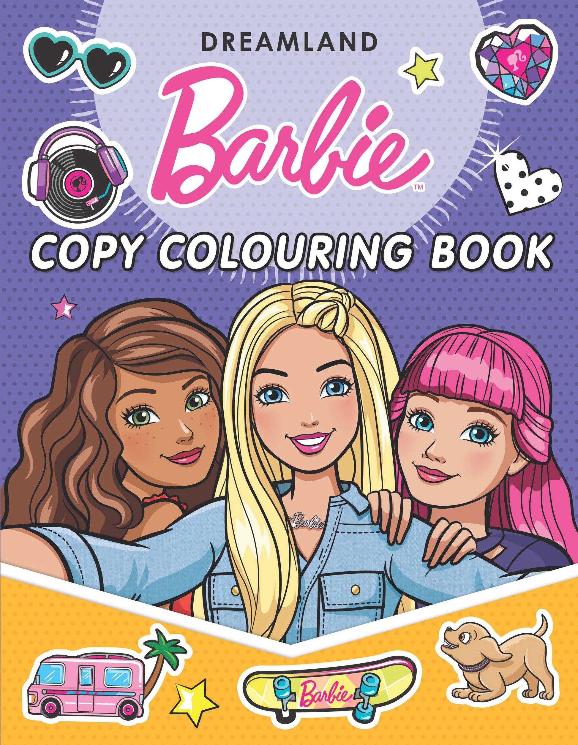 Dreamland Publications Barbie Copy Colouring Book | Swadesiicart