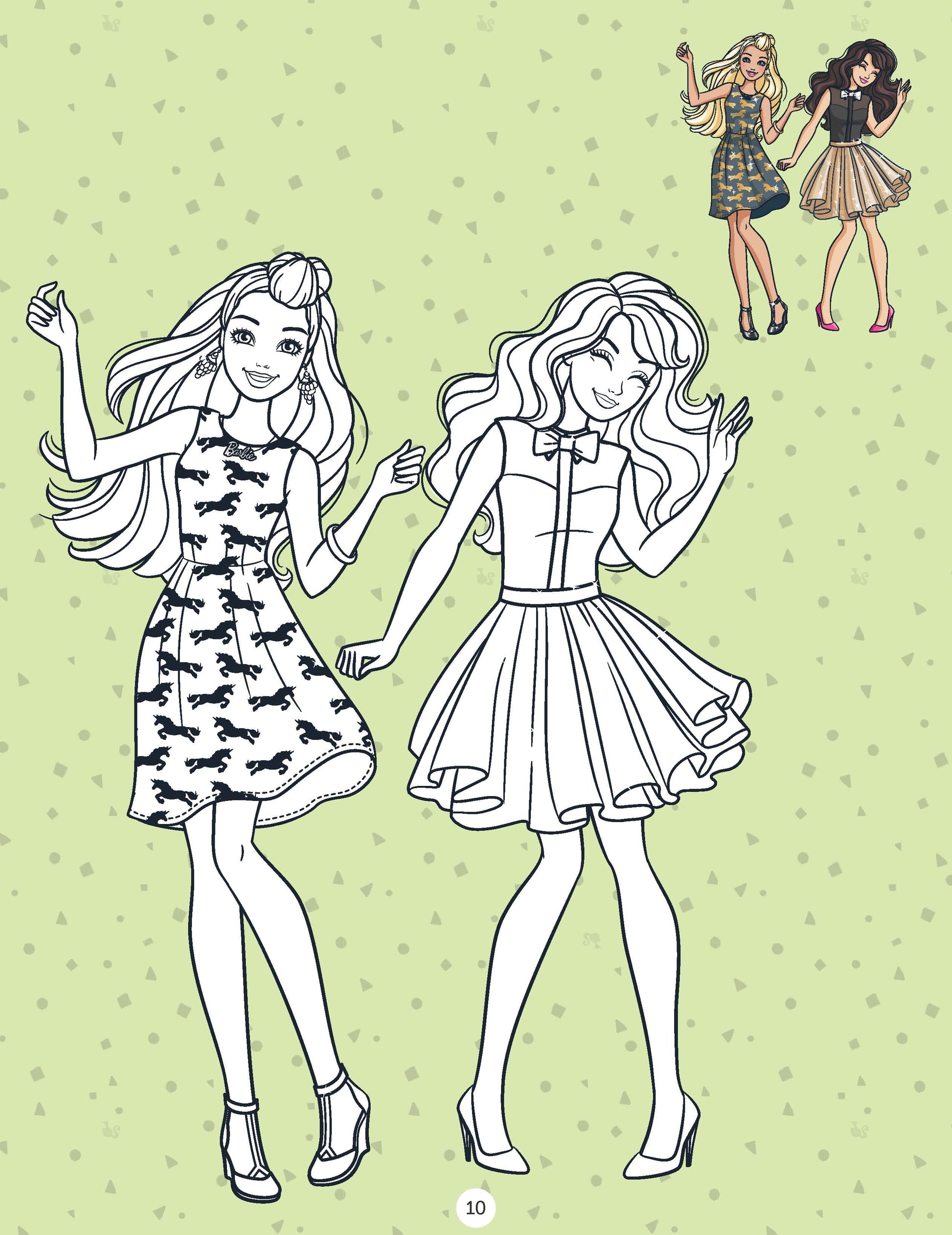 Dreamland Publications Barbie Copy Colouring Book | Swadesiicart