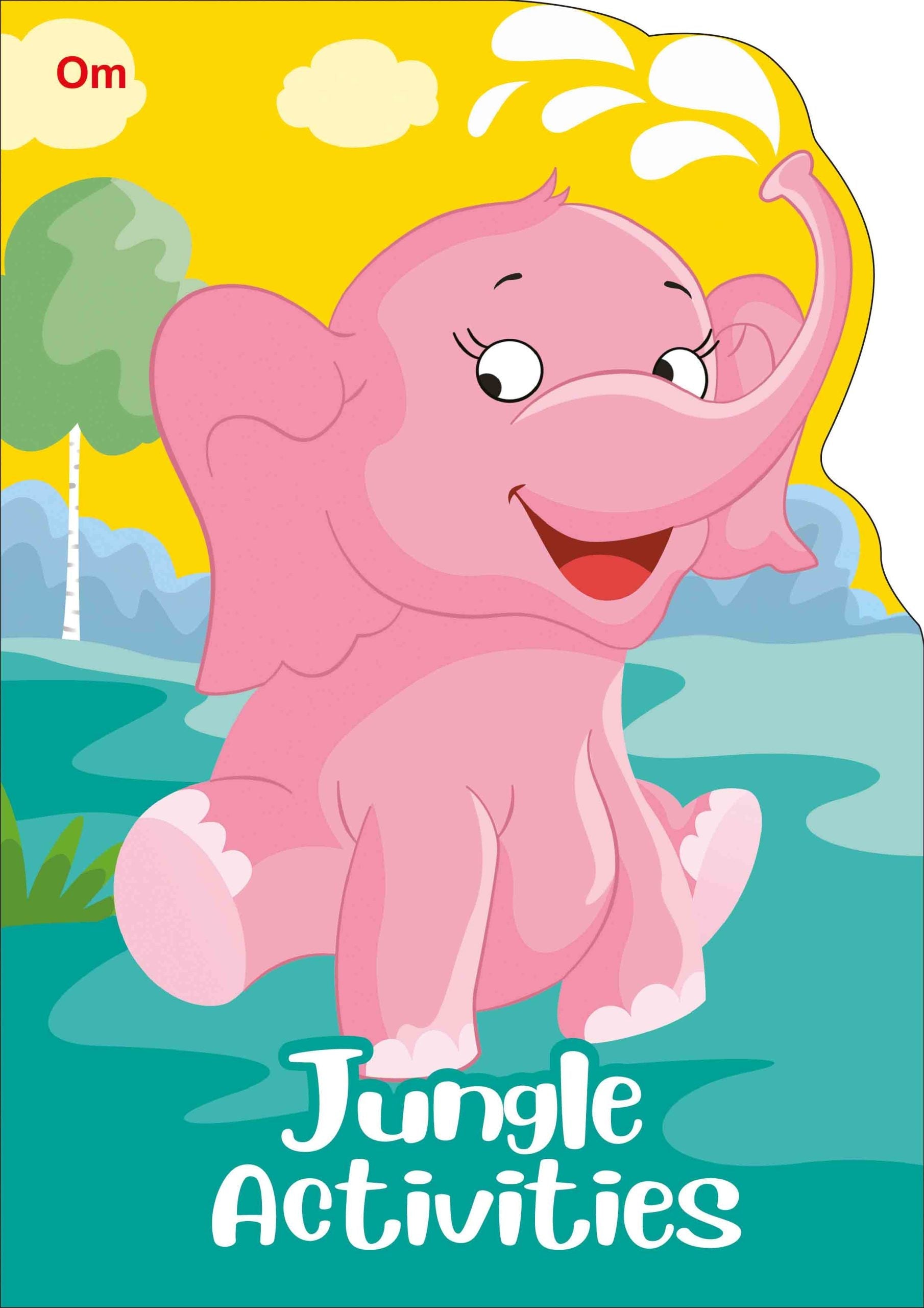 Jungle Activities: Cutout Activities book - Activity book for Children - Om Books - Swadesiicart