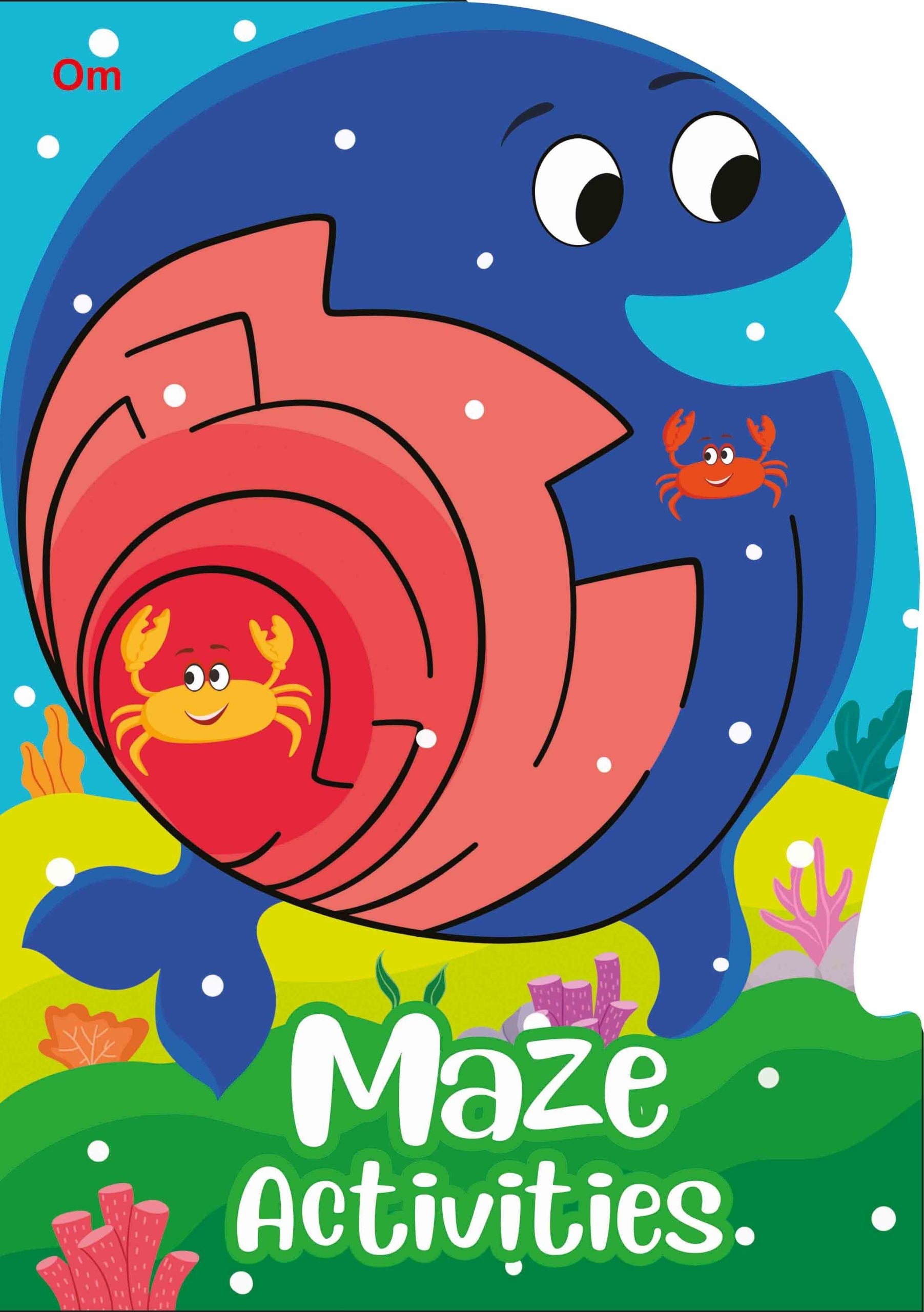 Maze Activities: Cutout Activities book - Activity book for Children - Om Books - Swadesiicart