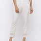 Juniper Women White Rayon Flex Solid Slim Fit Pant/Slim Pant | Swadesiicart