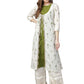 Ahalyaa Women's Traditional wear Kurta - Off White | Swadesiicart