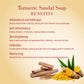 Prakriti Herbal Soap Turmeric and Sandal - Swadesiicart