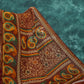 Maroon Brown Mix Floral PrintSemi Chanderi Saree By Gayathri Reddy Designer Studio | Swadesiicart