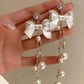 Tehzeeb Creations Women's White Pearl And Stone Earrings | Swadesiicart