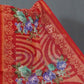 Shades of Tomato Mix Orange Colour Floral Design Semi Chanderi Saree By Gayathri Reddy Designer Studio | Swadesiicart
