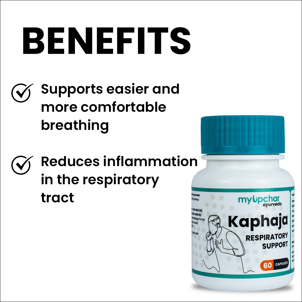 myUpchar Ayurveda Kaphaja Respiratory Support Capsules - Swadesiicart