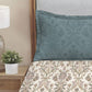 MYTRIDENT Dusk and Dawn Beige Ethnic Motifs Cotton 144 TC Single Bedsheet 1 Pillow Cover - Swadesiicart