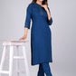 Kalini Regular Gotta Patti Kurta With Trousers - Swadesiicart