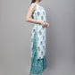 Kalini Ethnic Motifs Printed Regular Pure Cotton Kurta with Sharara | Swadesiicart