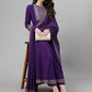 Khushal K Ethnic Motifs Embroidered Sequined Kurta with Palazzos & Dupatta - Swadesiicart