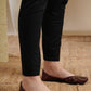 ADA Women Black Embroidered Regular Chikankari Kurta with Trousers | Swadesiicart