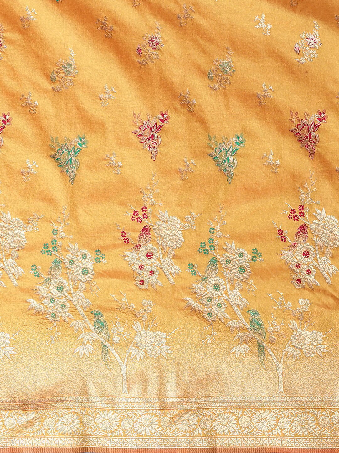 Mitera Woven Design Zari Silk Blend Banarasi Saree | Swadesiicart