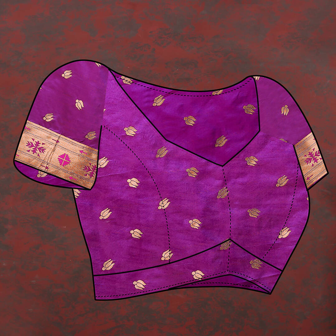 Lorenvalley Fashion Wine Soft Paithani Silk Woven Design Copper Zari Meenakari Weaving Saree - Swadesiicart