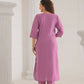 Ethnic Festive Wear Viscose Chanderi Pink Stitched Suit With Dupatta - Tanisha | Swadesiicart