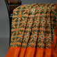 Shades of Dark Green And Orange Colour Patola Print Semi Chanderi Saree By Gayathri Reddy Designer Studio | Swadesiicart