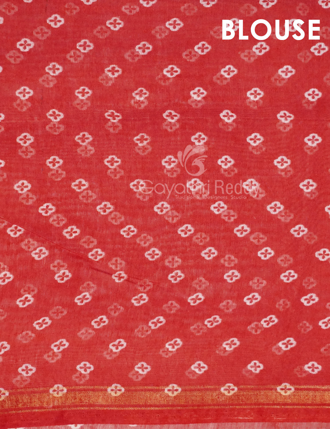 Shades of Tomato Mix Orange Colour Floral Design Semi Chanderi Saree By Gayathri Reddy Designer Studio | Swadesiicart