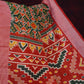 Green Colored Patan Patola Semi Chanderi Saree By Gayathri Reddy Designer Studio | Swadesiicart