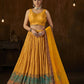 Wedding Designer Yellow Georgette Lehenga Choli - Anbazaar | Swadesiicart