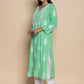 HOUSE OF KARI Floral Embroidered Chikankari A-Line Kurta | Swadesiicart
