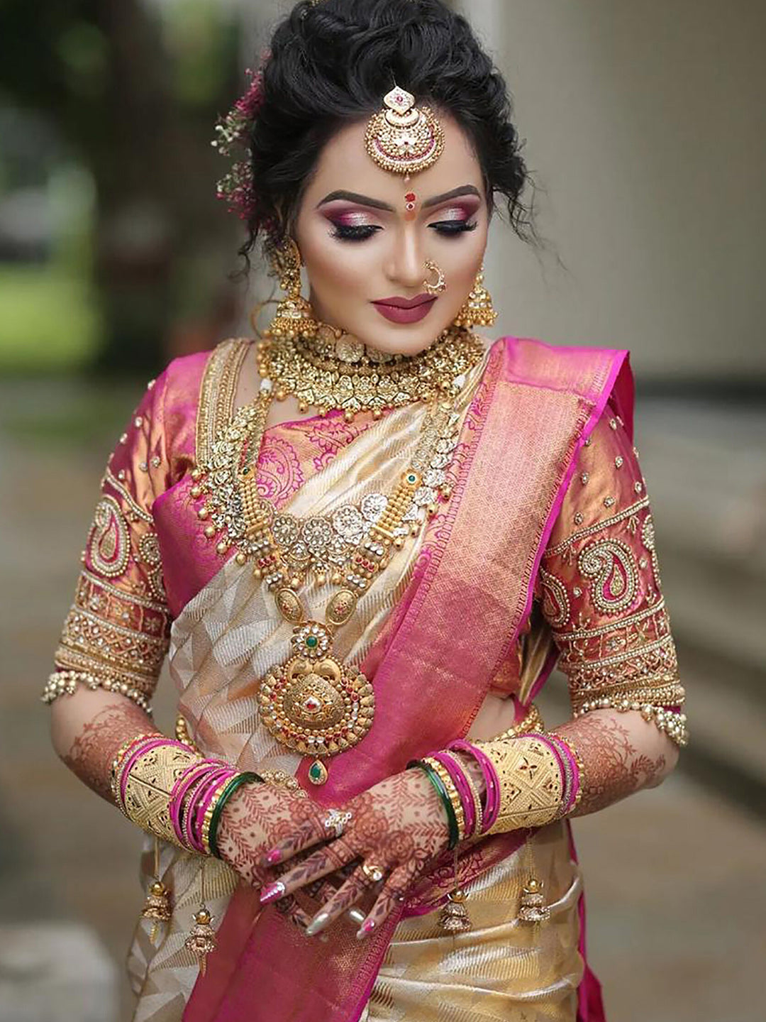 Kalini Ethnic Motifs Woven Design Zari Banarasi Saree | Swadesiicart