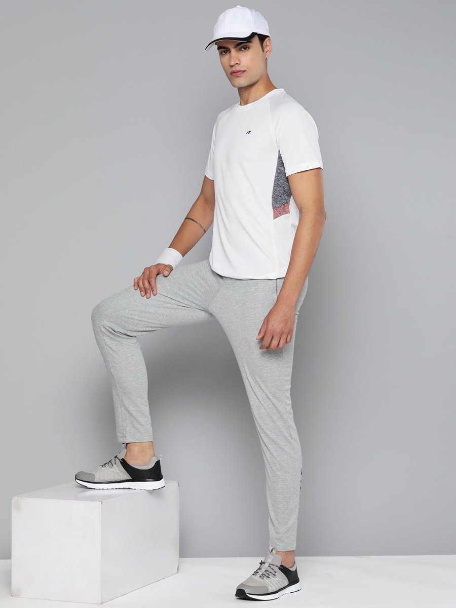 Alcis Men Colourblocked Dry Tech Slim Fit Sports T-shirt | Swadesiicart
