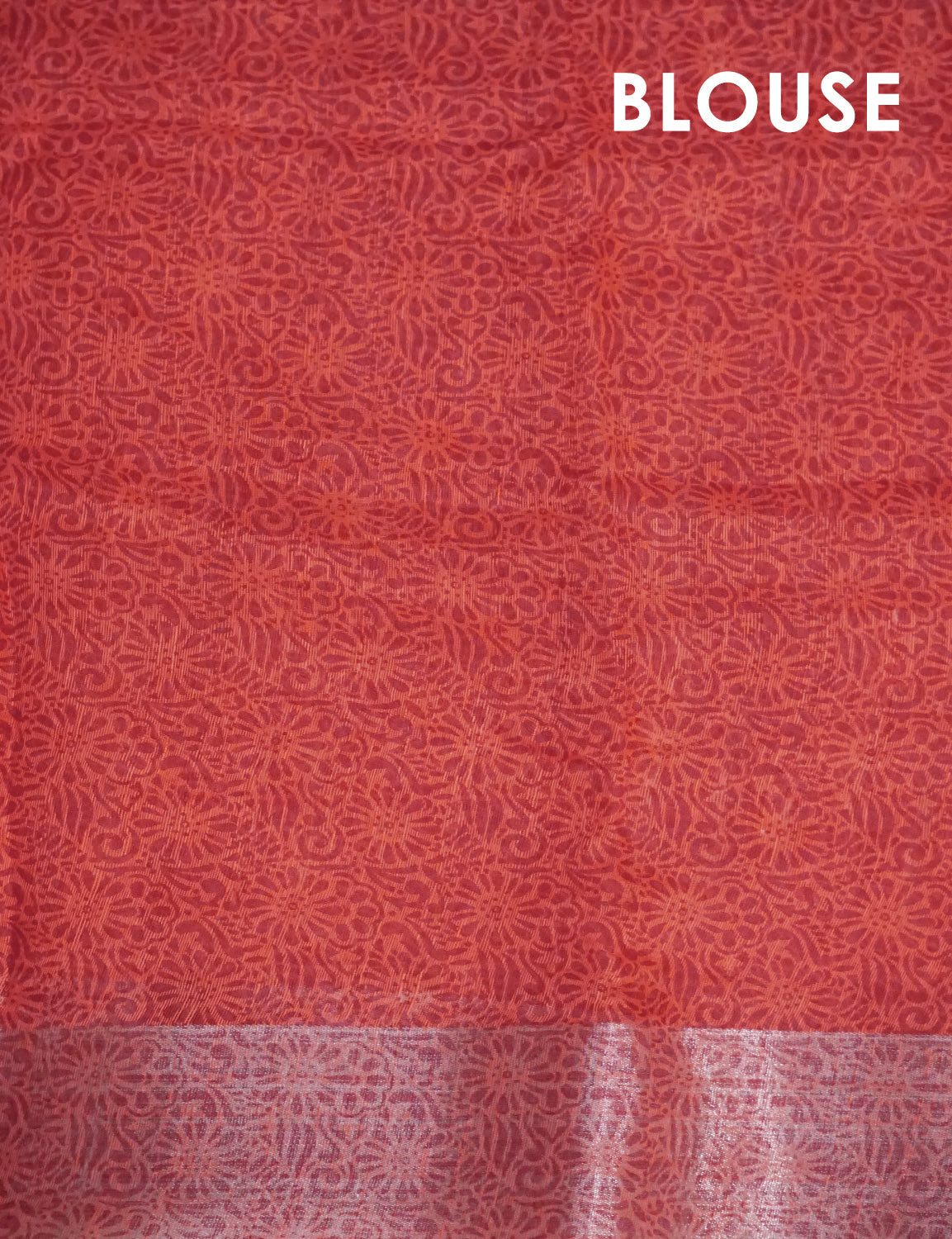 Light Peach And Orange Colour Semi Chanderi Saree By Gayathri Reddy Designer Studio | Swadesiicart