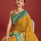 Monjolika Fashion Glamour And Tradition With This Mustard Color Zari Woven Banarasi Tissue Silk Saree | Swadesiicart