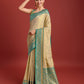 Monjolika Fashion Glamour And Tradition With This Beige Color Zari Woven Banarasi Tissue Silk Saree | Swadesiicart