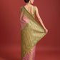 Monjolika Fashion Glamour And Tradition With This Rose Pink Color Zari Woven Banarasi Tissue Silk Saree | Swadesiicart