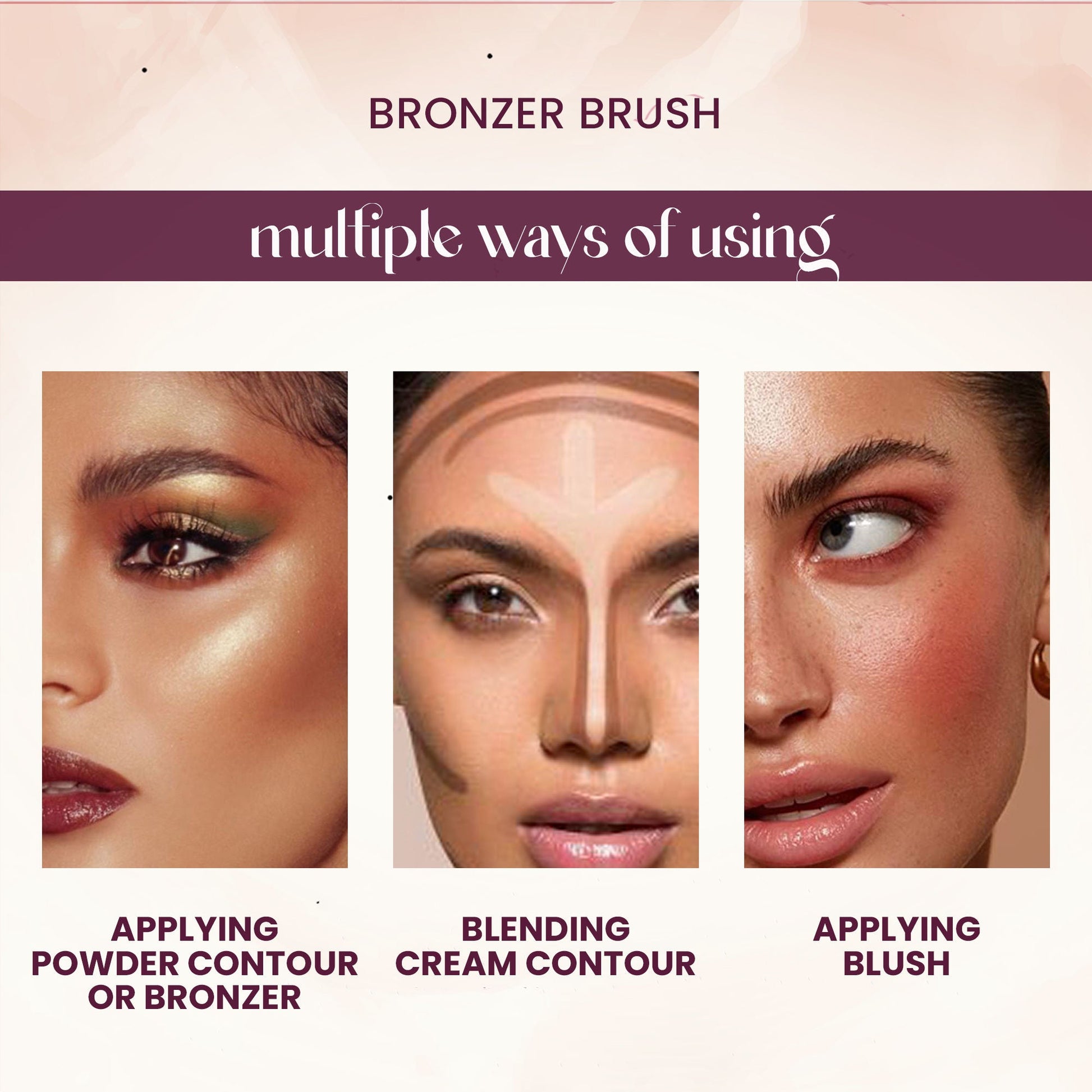 MARS Cosmetics Artist's Arsenal Bronzer Brush - Swadesiicart