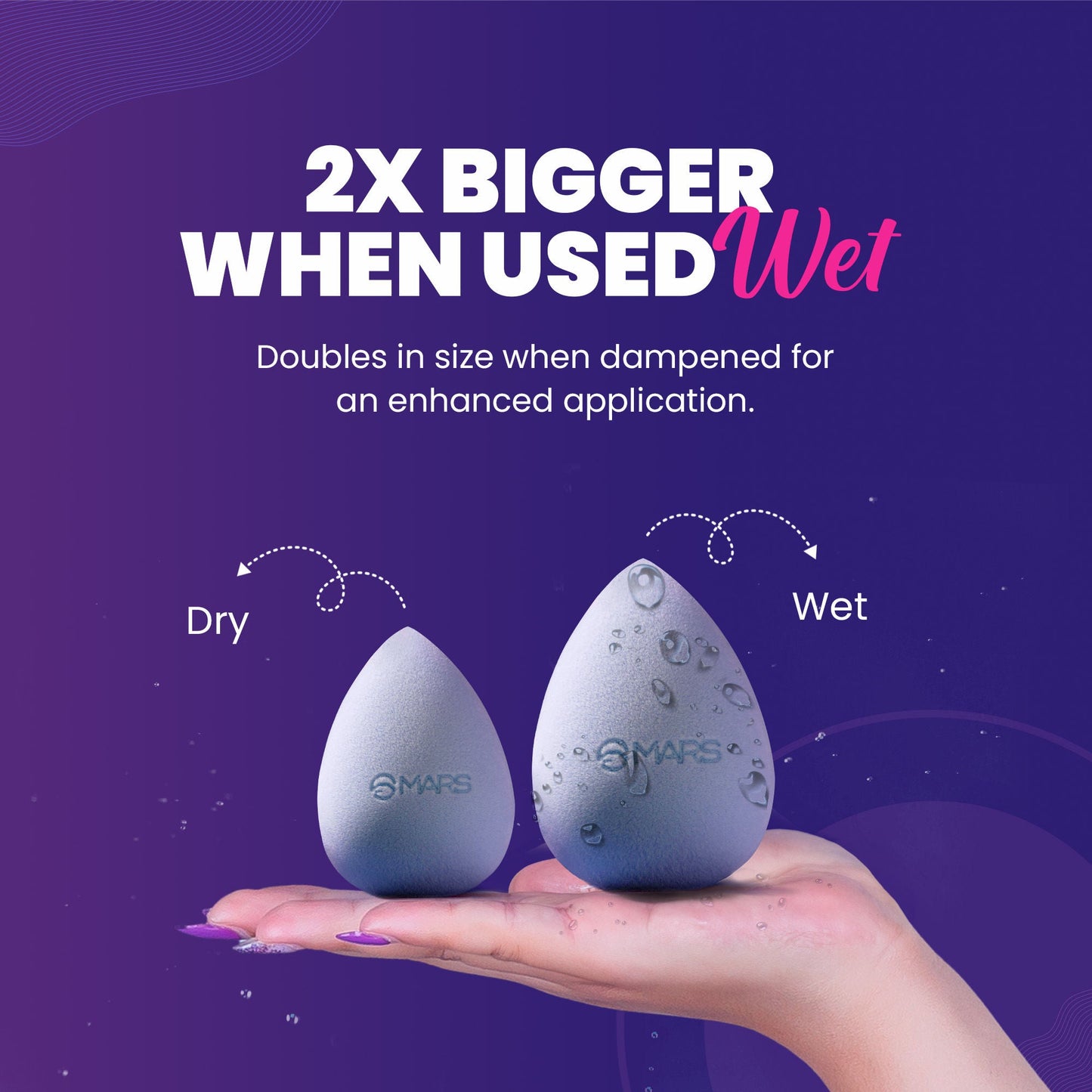 MARS Cosmetics Microfibre Velvet Beauty Blender - Swadesiicart