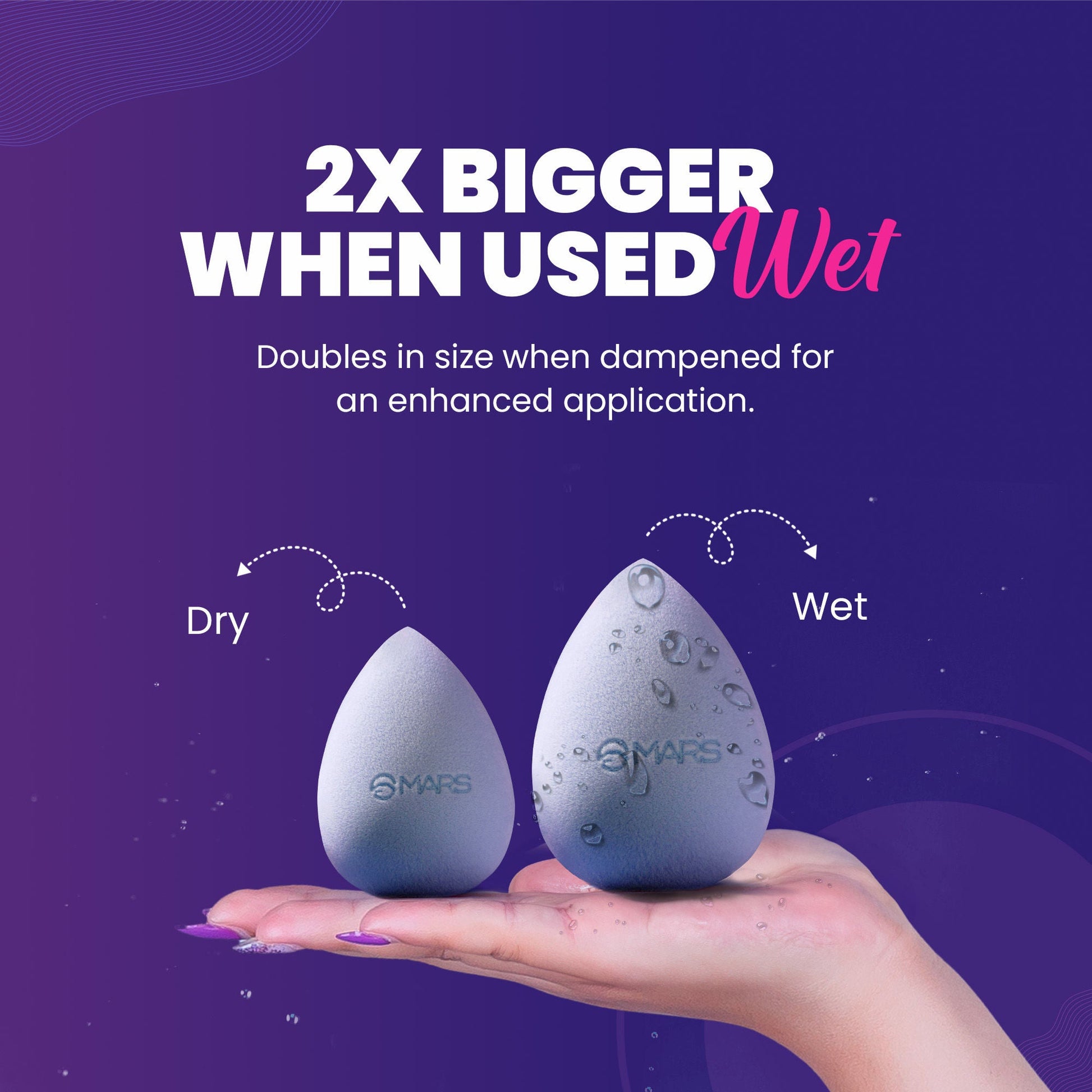 MARS Cosmetics Microfibre Velvet Beauty Blender - Swadesiicart